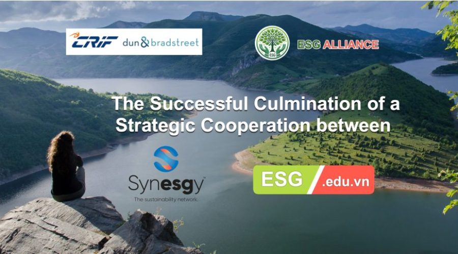 The successful culmination of a strategic cooperation between ESG Education & Business , ESG & Sustainability Alliance and Synesgy , CRIF