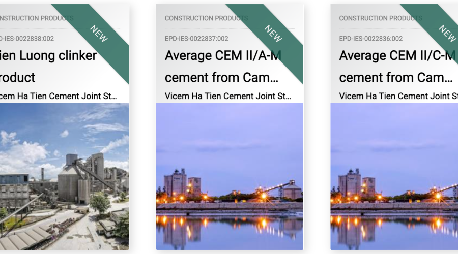 ESG Education & Business đã chính thức công bố hoàn tất và được xuất bản 17 Bản Công Bố Sản Phẩm Môi Trường (Environmental Product Declaration – EPD) cho Vicem Hà Tiên