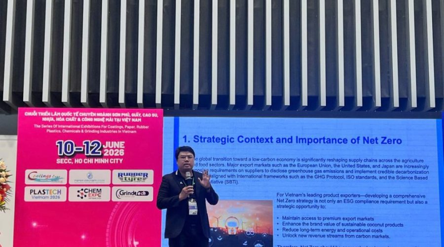 ESG Education & Business trình bày Chiến lược Carbon Net Zero cho Vietnam Corps tại Hội nghị Coating Chemical Exhibition ngày 11/6/2026